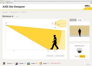AXIS Site Designer strumento gratuito nelle specifiche prodotto e progettazione soluzioni