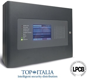 Centrale Top Italia per sistemi antincendio smart: potenza e semplicità in un touch