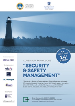 La Scuola Internazionale Etica & Sicurezza con l’Università Cattolica: XIV edizione Corso Universitario in “Security e Safety Management”