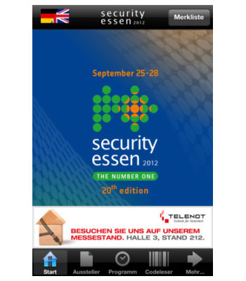 L'applicazione ufficiale di Security Essen è online