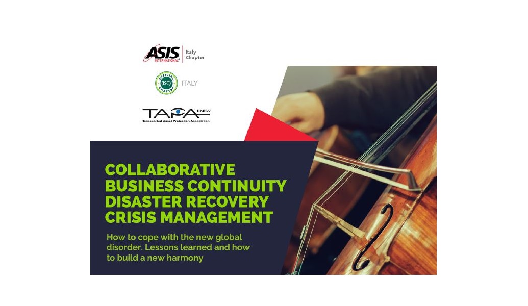 ASIS Collaborative Business Continuity Disaster Recovery Risk Management